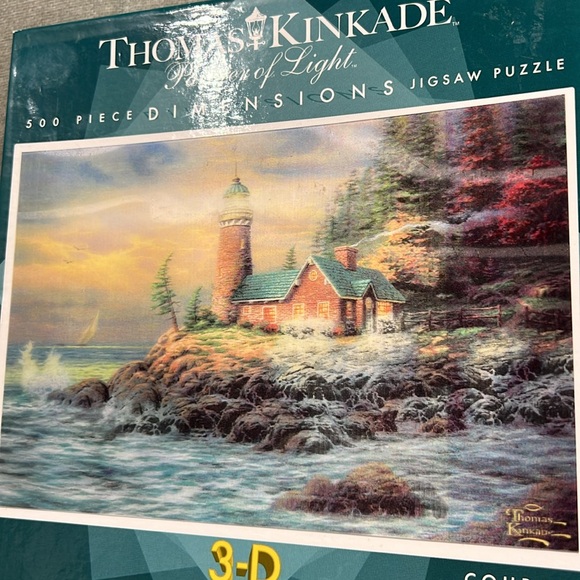 🔴3/$20🔴Ceaco Thomas Kinkade DIMENSIONS 3D jigsaw puzzle "Courage" - Picture 2 of 10